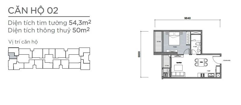 layout căn hộ cho thuê tòa park 7